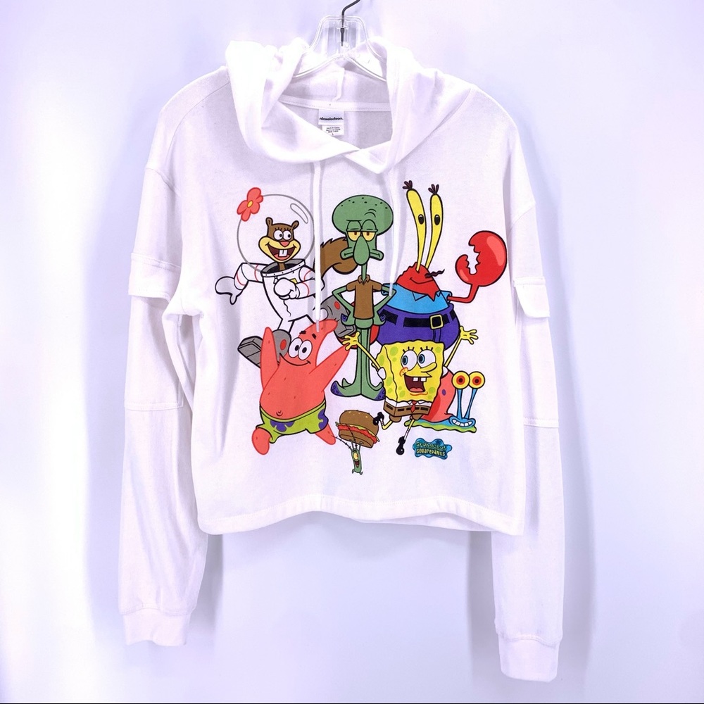 Spongebob Nickelodeon Hoodie Sweatshirt Women’s Sz L new without tags
